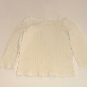 Colored Organics Cream Long Sleeve Kids Tee